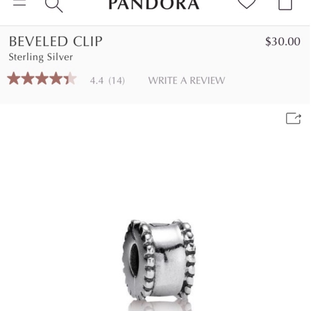 Pandora beveled clips